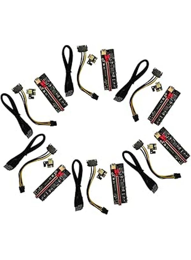 Pcie 1x To 16x Extender Riser Card 6 Sets With Simple Installation - Image 1