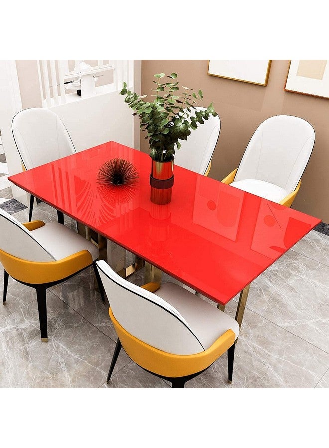 صن بيرد ورق حائط أحمر صلب قابل للتقشير والعصا، ورق حائط أحمر لاصق ديكور ذاتي اللصق وقابل للإزالة، ورق حائط سميك مقاوم للماء للخزانات والأدراج ومكتب خزانة الملابس (18 × 60 بوصة أحمر) - Image 4