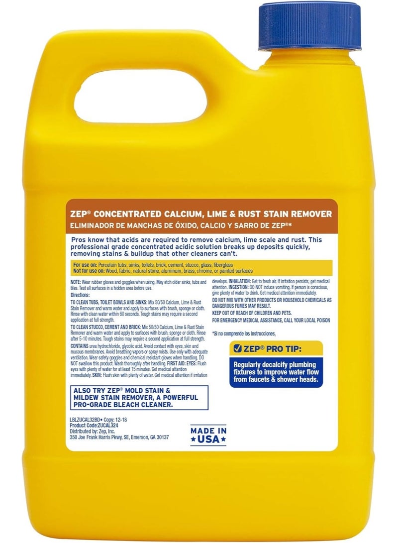 Zep Calcium Lime & Rust Stain Remover 946 ML - Image 2