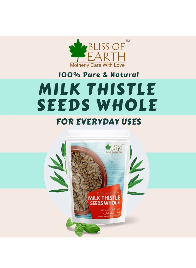 Bliss of Earth Milk Thistle Seeds Organic Super Food for Liver Cleansing, Immunity Booster Milk Tea 500gm - Image 4