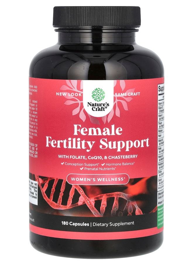 Nature's Craft Female Fertility Support 180 Capsules 