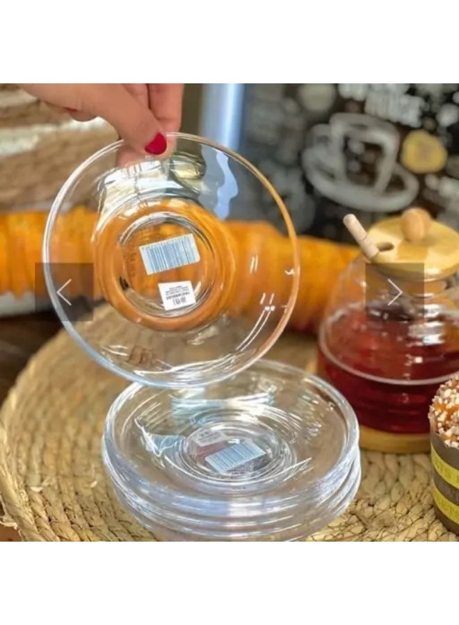 Blinkmax Set of 6 small clear glass plates - Image 4