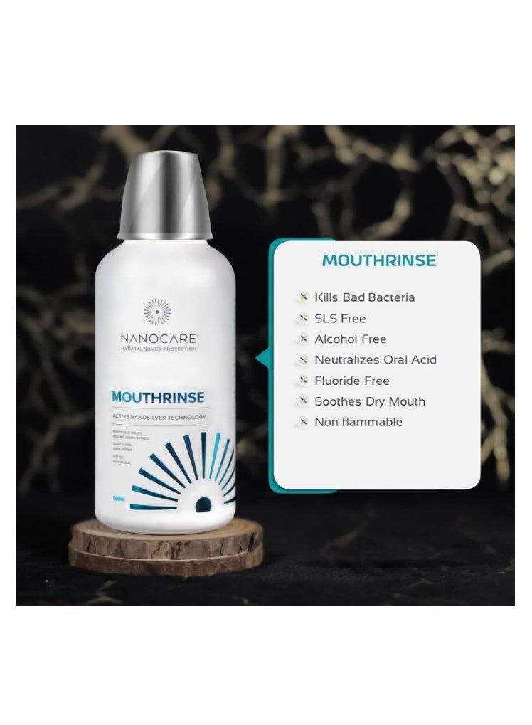 Nanocare Mouthwash 500ml – Daily Oral Hygiene Rinse for Plaque Control & Fresh Breath - Image 4