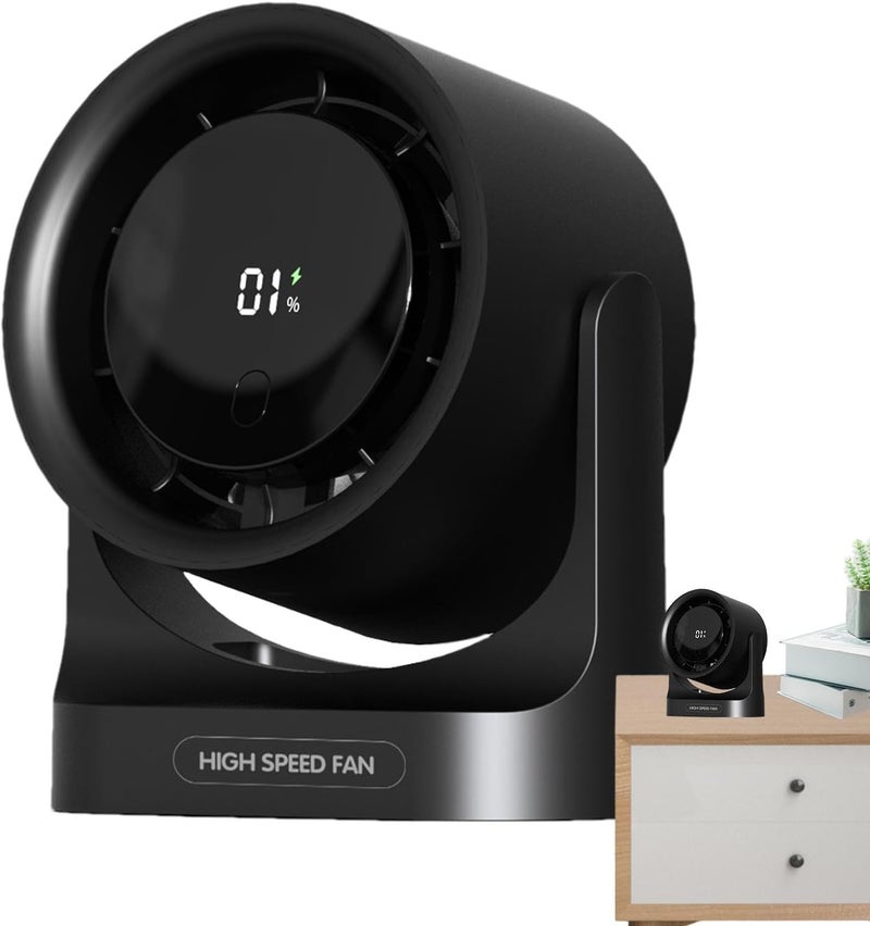 windforgecraft High-Speed Desk Fan | Desktop Fan, Small Room Air Circulator With LCD Screen - Wall-mountable Personal Air Conditioner, High-Speed Cool Air Fan For Small Room AC, Remote Control, Hundreds Of Wind Spee - Image 1