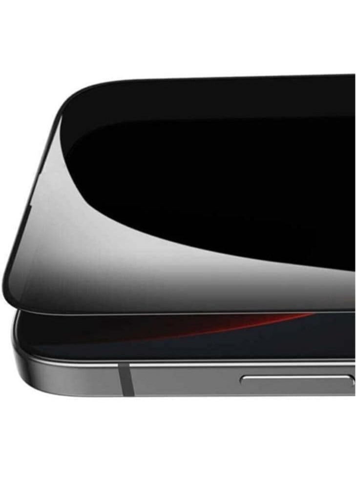 Raxoom iPhone 15 Pro Max Privacy Screen Protector Designed for iPhone 15 Anti Spy Shatterproof Tempered Glass Black Protector Easy to Install - Image 3