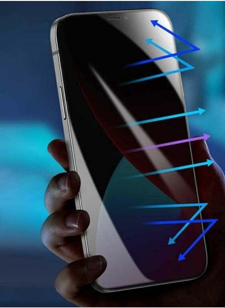 Raxoom iPhone 15 Pro Max Privacy Screen Protector Designed for iPhone 15 Anti Spy Shatterproof Tempered Glass Black Protector Easy to Install - Image 4