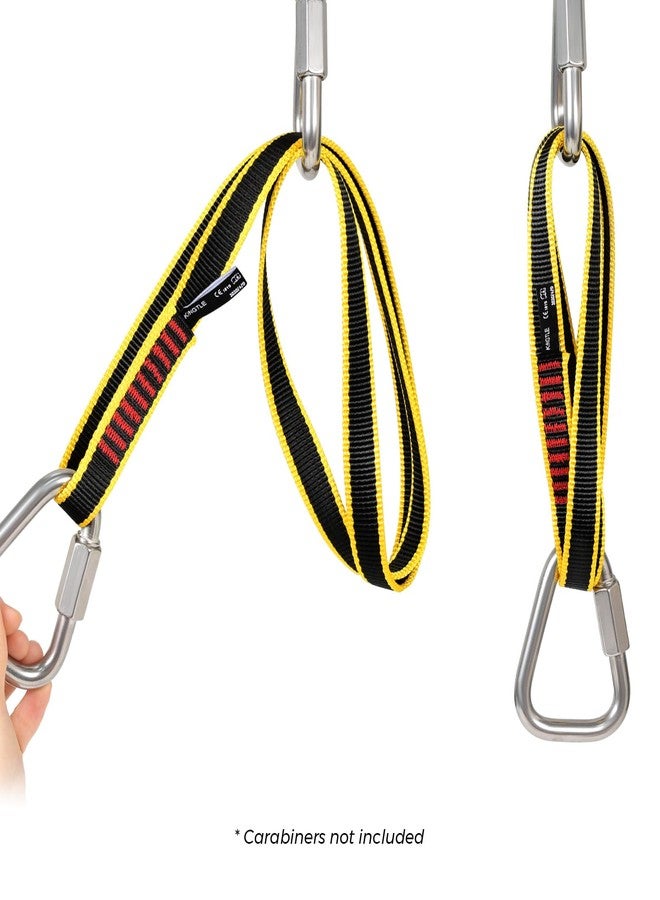 VFKENA 18MM Nylon Climbing Sling Runner 23KN CE2008/EN566 Rock Climbing Webbing Straps for Rock Climbing, Rappelling, Swing, Yoga Hammock etc (60cm/ 24inch |Pack of 2) - Image 4