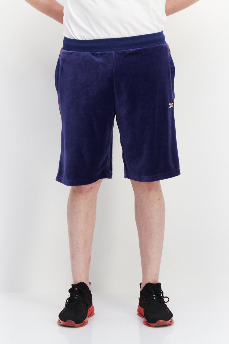 FILA Men Sportswear Fit Brand Logo Training Shorts, Navy  - Image 1