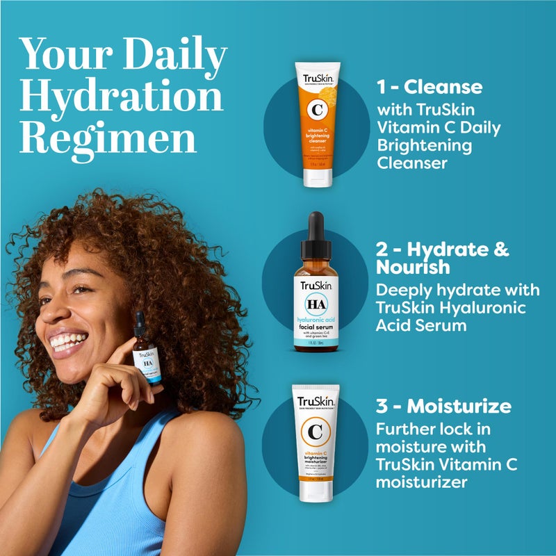 TruSkin Hyaluronic Acid Serum for Face + 7 Ultra Hydrating Ingredients â€“ Best Face Serum for Moisturizing, Visibly Plumping Skin & Smoothing the Look of Fine Lines, 1 fl oz - Image 5