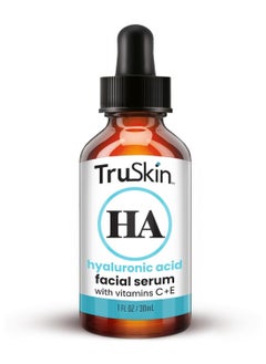 TruSkin Naturals Hyaluronic Acid Serum for Face + 7 Ultra Hydrating Ingredients – Best Face Serum for Moisturizing, Plumping & Smoothing of Fine Lines, 1 fl oz  - Image 1