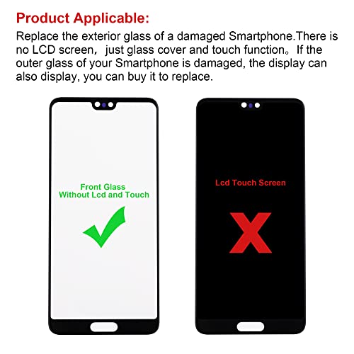 SWARK Front Screen Glass Outer Panel Lens Replacement +OCA Compatible with Samsung Galaxy S10 5G SM-G977 (Not fit for S10 4G)(No LCD Screen and Touch Digitizer) with Repair Kit - Image 3