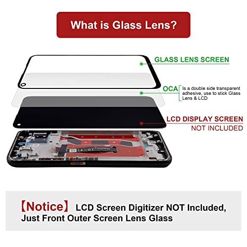 SWARK Front Screen Glass Outer Panel Lens Replacement +OCA Compatible with Samsung Galaxy S10 5G SM-G977 (Not fit for S10 4G)(No LCD Screen and Touch Digitizer) with Repair Kit - Image 5