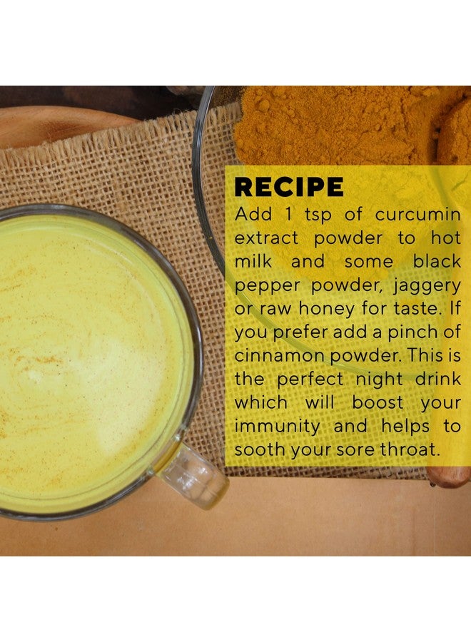 Grenera Pure Curcumin Extract Powder (Superior Turmeric Extract, 95% Curcuminoids) Immune & Joint Support, 100 grams - Image 3