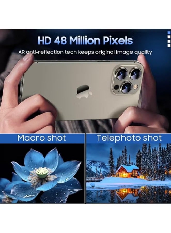 For iPhone 16 Pro/iPhone 16 Pro Max Camera Lens Protector [Drop Protection] [Full Coverage] [3D Metal] [Case Friendly] Tempered Glass Camera Cover for iPhone 16 Pro Max—Titanium - Image 3