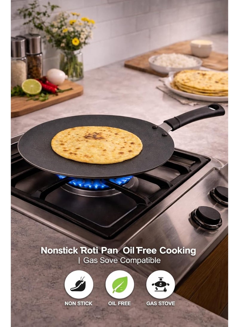 32cm Non-Stick Granite Crepe Pan with Ergonomic Handle – Ideal for Crepes, Pancakes & Flatbread - Image 4