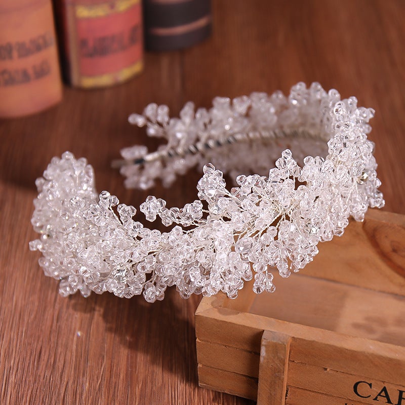 Generic Elegant Bridal Crystal Headband Luxe Korean Style FD1096 