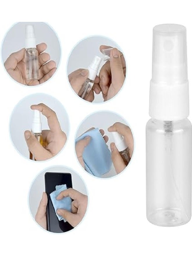 Empty Clear Plastic Reusable Refillable Mist Sprayers with Squeeze Cap Suitable for Perfume, Essential Oils, Detergents, and Travel, 20 Count, 30ml - Image 4