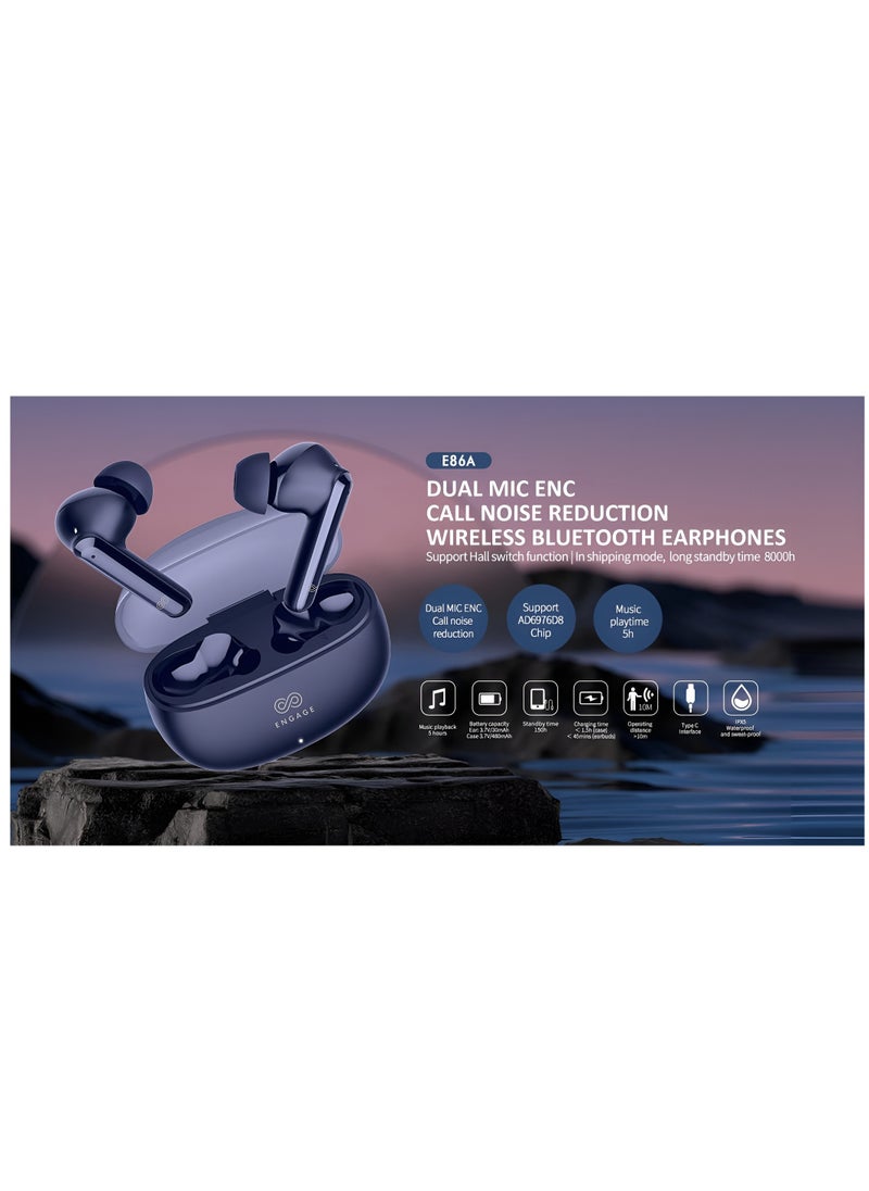 Engage - Sound your style with Engage PODS E86A Bluetooth Dark Blue - Image 1