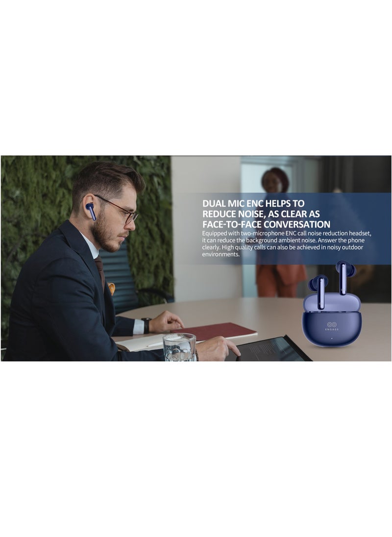 Engage - Sound your style with Engage PODS E86A Bluetooth Dark Blue - Image 1