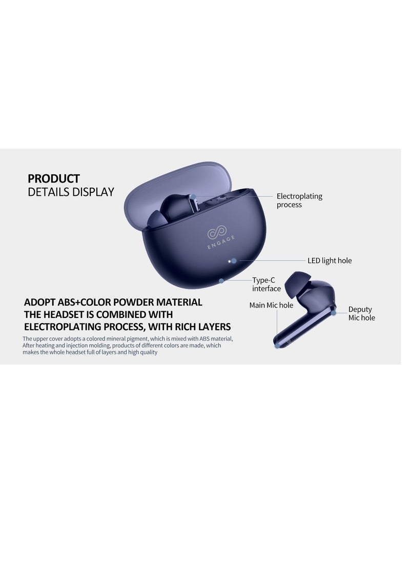 Engage - Sound your style with Engage PODS E86A Bluetooth Dark Blue - Image 1