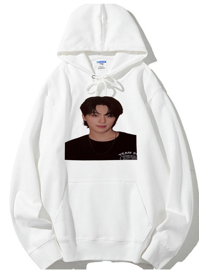 NIBEMINENT SEVENTEEN Printed Cotton Long Sleeve Hoodie 