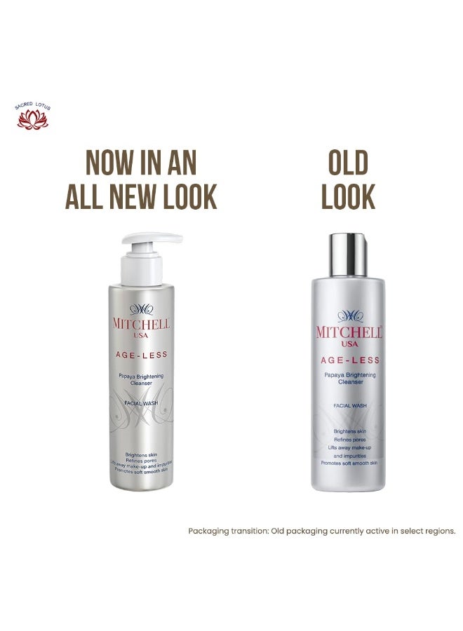 MITCHELL USA Age-Less Papaya Brightening Cleanser Facial Wash (200 ml) - Image 5