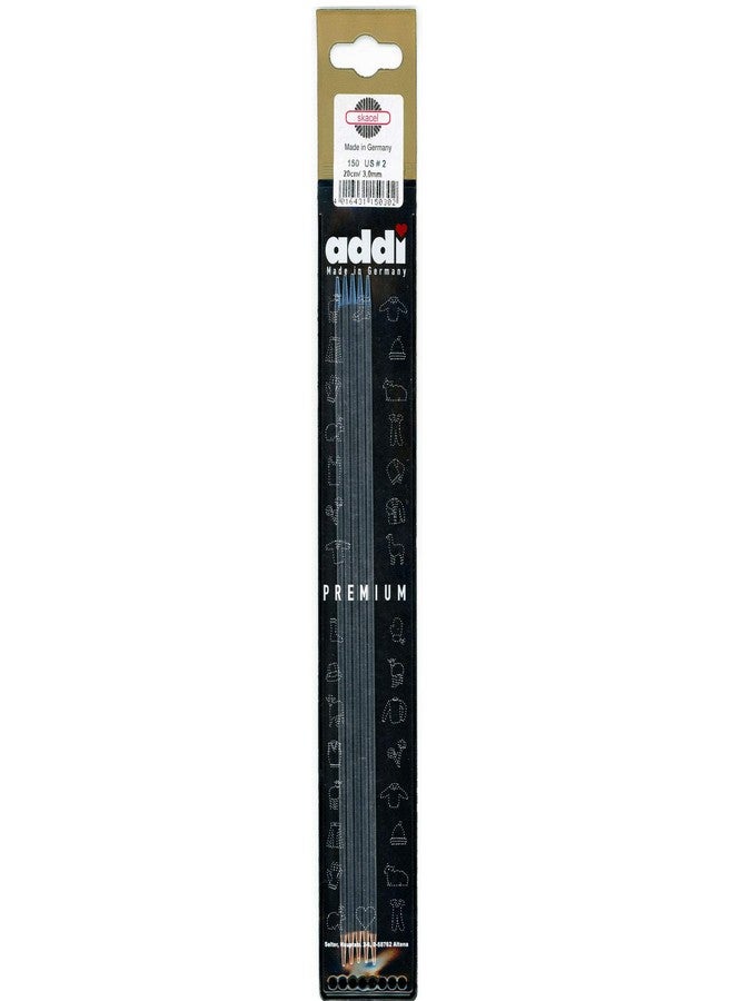 addi Knitting Needle Double Pointed Steel 8 inch (20cm) (Set of 5) Size US 00 (1.75mm) - Image 2