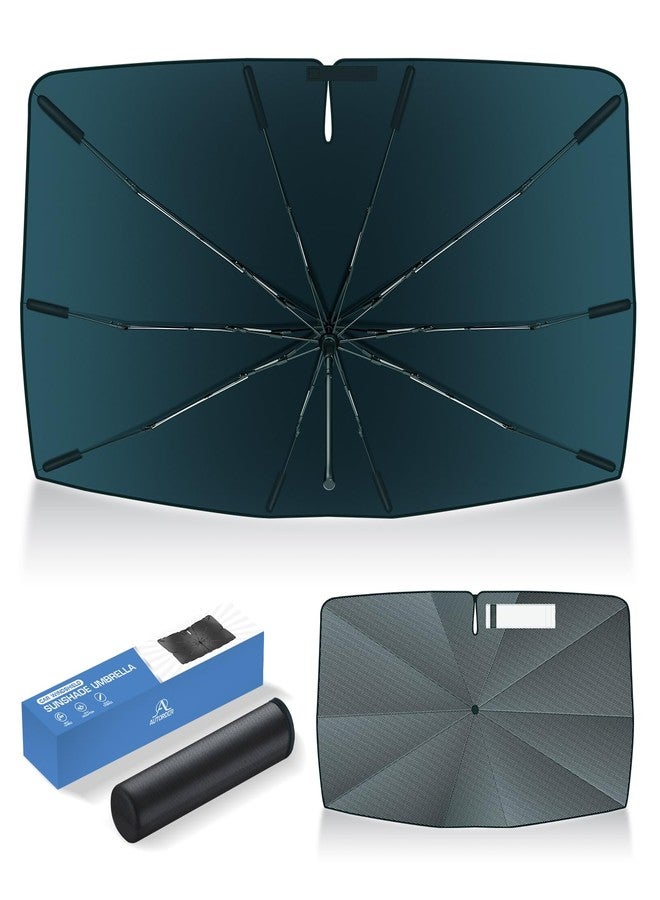 Autorder Windshield Sun Shade Umbrella for 2022 2023 2024 2025 Hyundai Tucson Accessories Foldable Umbrella Sunshade for Car Windshield Front Window UV Rays Block Sun Protection - Image 1
