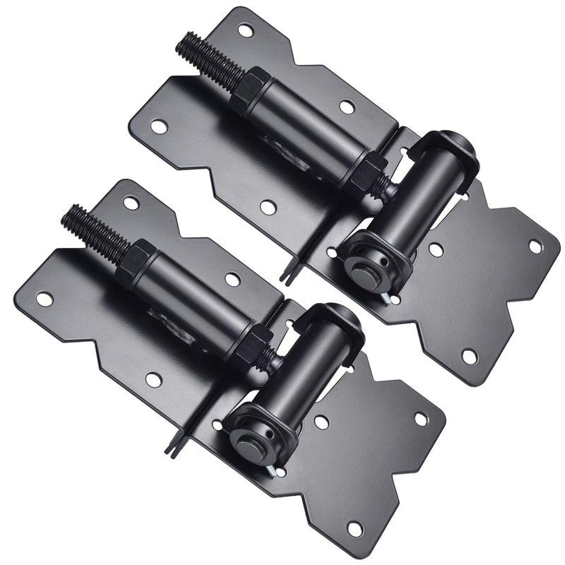 SANKINS Self Closing Gate Hardware Hinges Heavy Duty for Wooden/Vinyl/PVC Fences,90 Degree Adjustable, with Installation Screws and Swing Adjuster Tool,2 Pack/Set,Black - Image 5