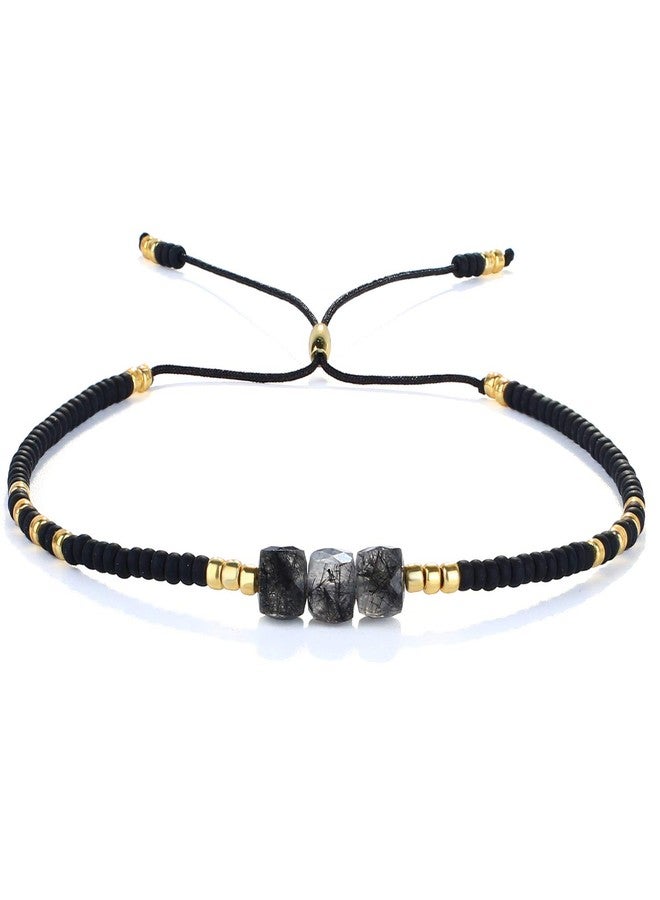 KELITCH Skull Beaded Bracelets Hand Woven Rope Strand Bracelets Fashion Women Bangles New 2020 (Black 13A) - Image 1