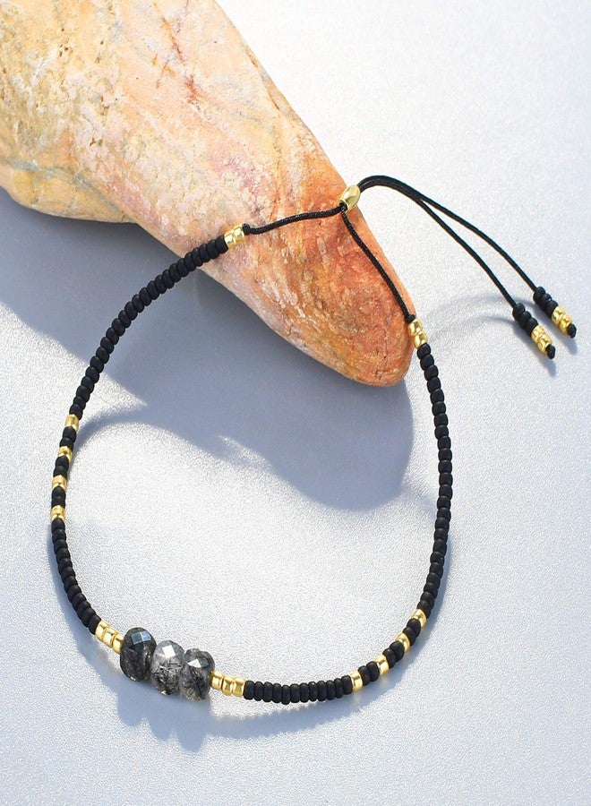 KELITCH Skull Beaded Bracelets Hand Woven Rope Strand Bracelets Fashion Women Bangles New 2020 (Black 13A) - Image 5