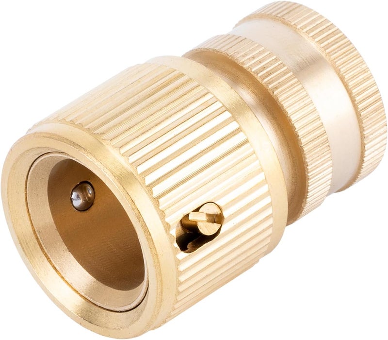 PALISAD Brass Hose Connector with Female Thread 1/2in, Quick-Detachable Garden Hose Fitting - Image 2