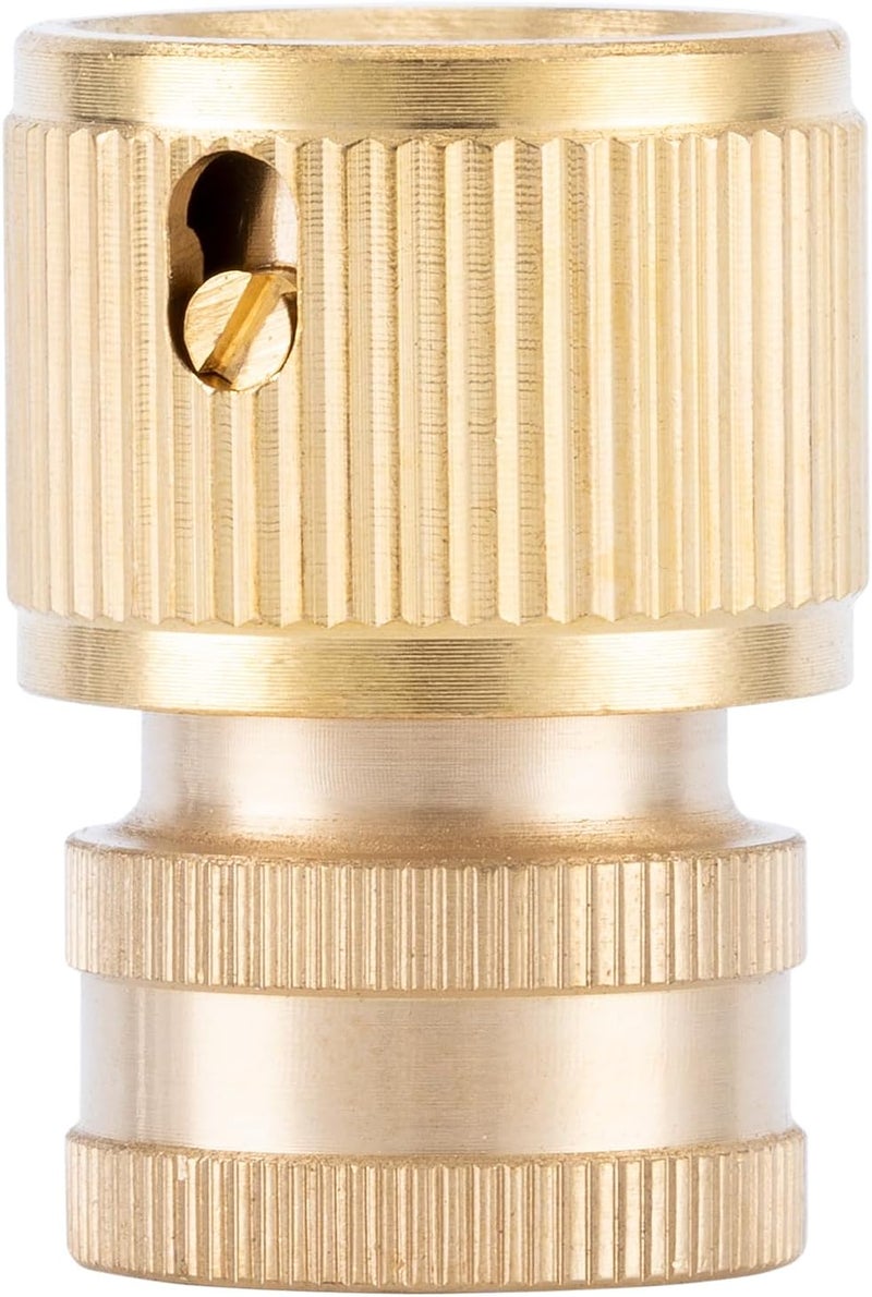 PALISAD Brass Hose Connector with Female Thread 1/2in, Quick-Detachable Garden Hose Fitting - Image 3
