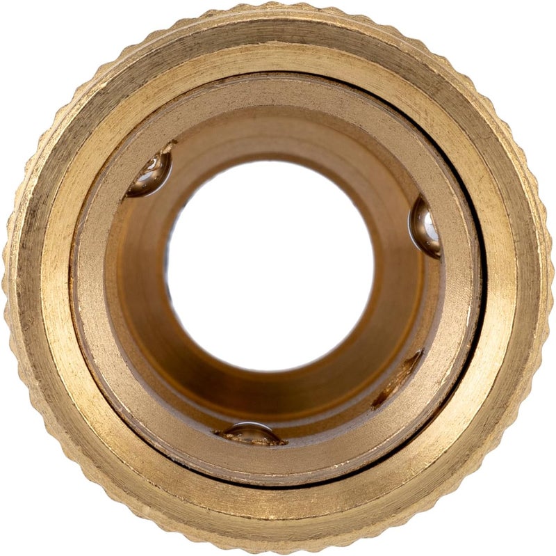 PALISAD Brass Hose Connector with Female Thread 1/2in, Quick-Detachable Garden Hose Fitting - Image 4