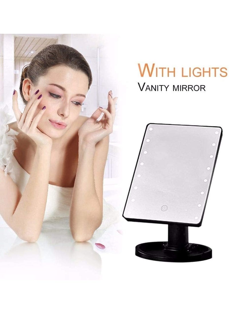 Divik Divik Adjustable 16 LED Studio Glow Vanity MakeUp Light Natural Light Makeup and Shaving Dressing Table Top Stand Portable LED Vanity Mirror Lights Mirror 1Pcs  - Image 2