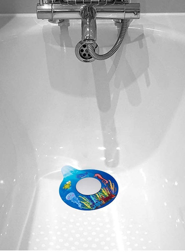 Bathtub Drain Stopper, Tub Silicone Stopper Plug, Universal Bath Cover, Beautiful Coral Reef Illustration, for Kitchen Bathroom Accessories and Laundry - Image 5