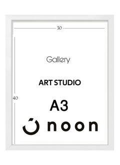ART A3 White Photo Frame - Size 30X40cm  - Image 1