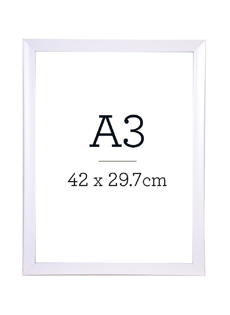 ART - A3 White Photo Frame - Size 30X40cm - Image 1