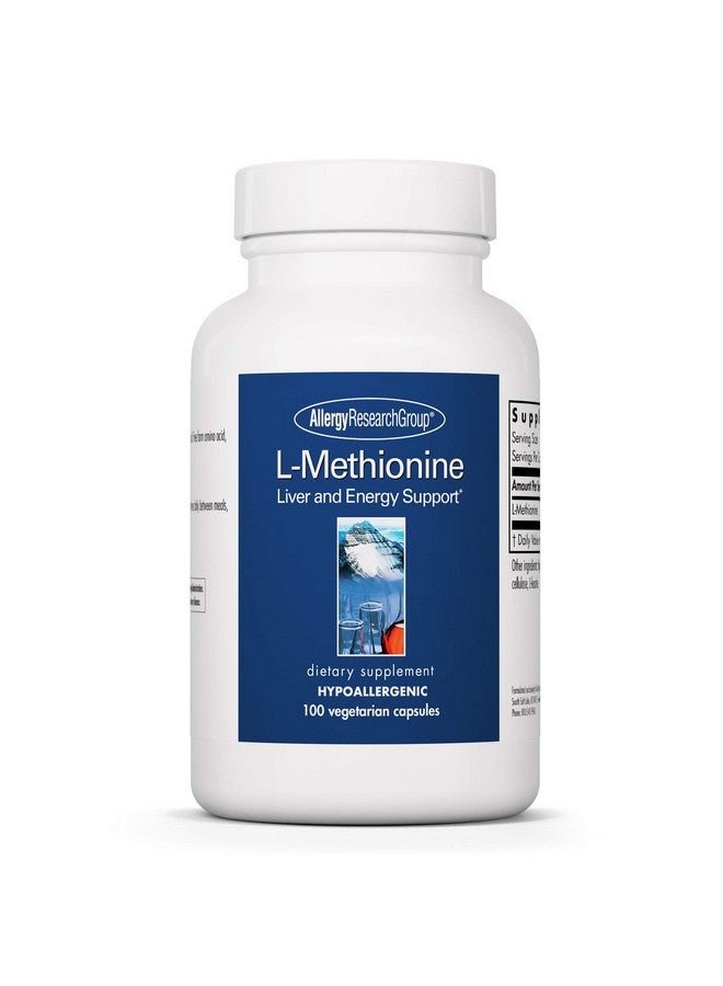 Allergy Research Group L Methionine 500 Mg Liver And Energy Support Methylation 100 Vegetarian Capsules - Image 2