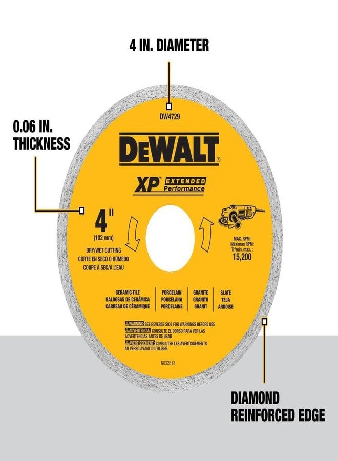DEWALT 4-in x 0.06-in Ceramic Tile Bl, Yellow - Image 3
