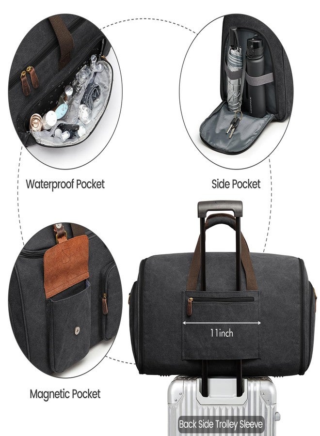 S-ZONE Garment Bags for Travel Convertible Garment Duffle Bags for Travel Suit Carry on Luggage for Men Hanging Suitcase - Image 4