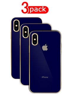 HICOOL 3Pack for iPhone X Case/ iPhone XS Case Shockproof Hard PC Electroplated Ultra Thin Back Cover 5.8 inch  - Image 1