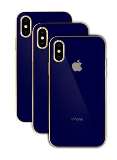 HICOOL 3Pack for iPhone X Case/ iPhone XS Case Shockproof Hard PC Electroplated Ultra Thin Back Cover 5.8 inch  - Image 4