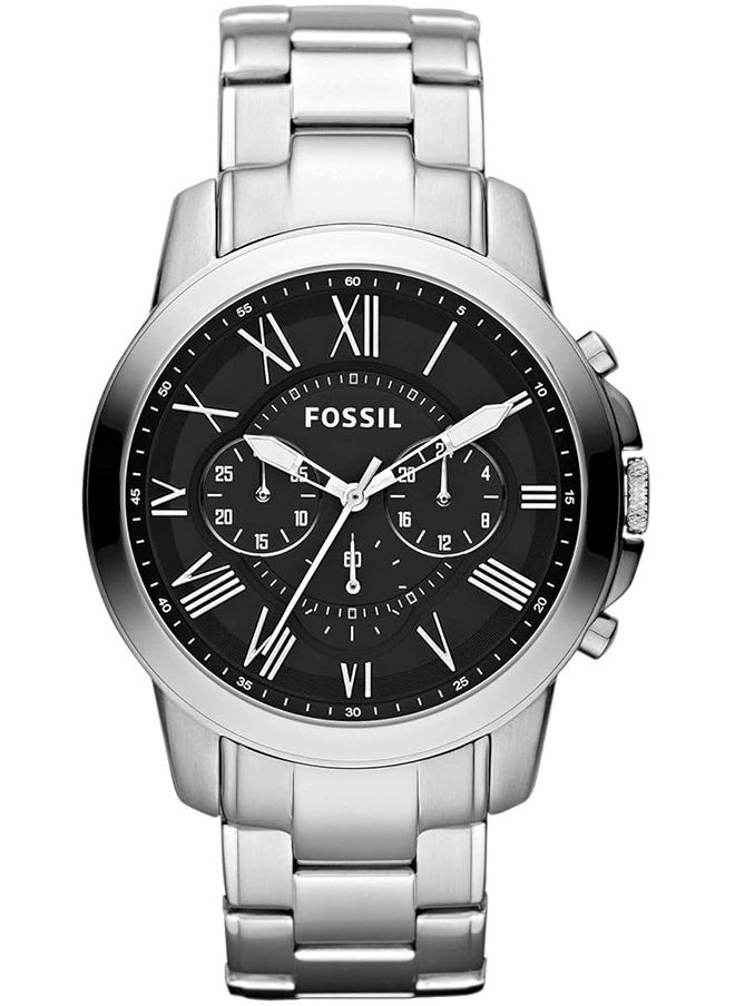 FOSSIL Fossil Men's Watch imported waterproof stainless steel quartz watch with silver bracelet -FS4736  - Image 1