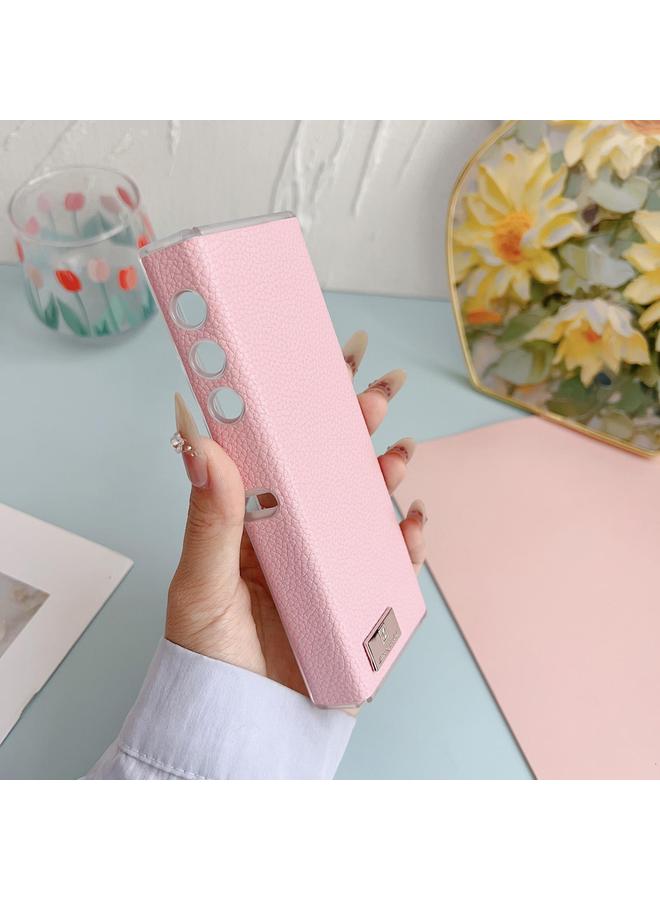 اس-توب جراب هاتف Honor V بحافة شفافة وملمس الليتشي - Image 5