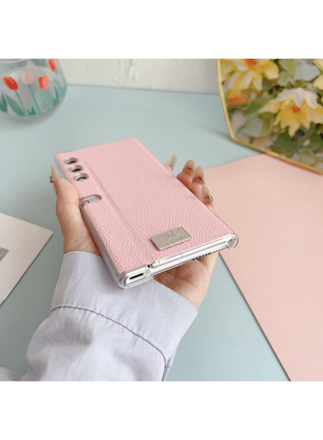 اس-توب جراب هاتف Honor V بحافة شفافة وملمس الليتشي - Image 3