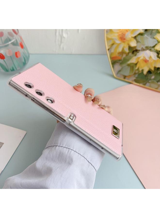 اس-توب جراب هاتف Honor V بحافة شفافة وملمس الليتشي - Image 4