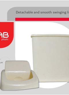 GAB Plastic GAB Plastic, Waste Bin With Swinging Lid, 6 Liters, Set of 2, Plastic Trash Can, for Home, Office and Garden, Recycled Plastic, Sturdy and Durable.  - Image 2
