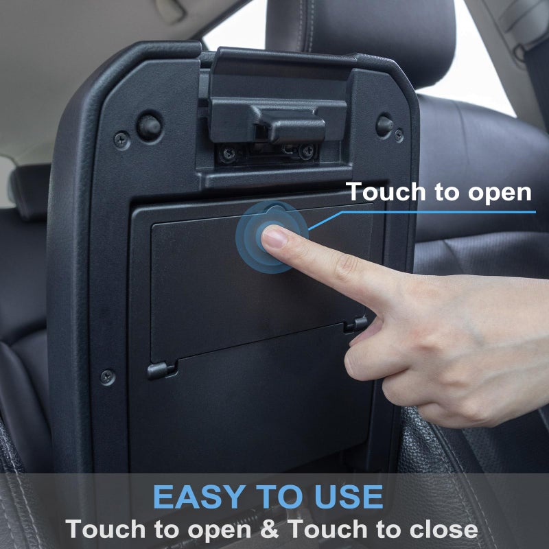 JKCOVER Center Console Hidden Box Organizer Compatible with 2016-2021 2022 2023 Toyota Tacoma Accessories Armrest Hidden Storage Box Secret Compartment Press to Open and Close (Patent Design) - Image 4