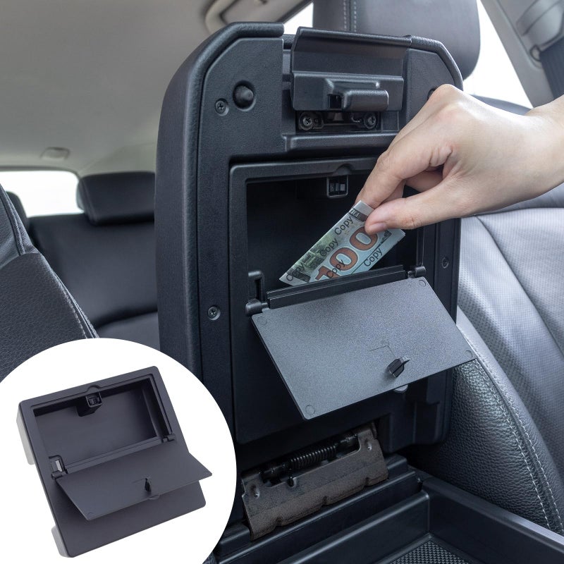 JKCOVER Center Console Hidden Box Organizer Compatible with 2016-2021 2022 2023 Toyota Tacoma Accessories Armrest Hidden Storage Box Secret Compartment Press to Open and Close (Patent Design) - Image 1